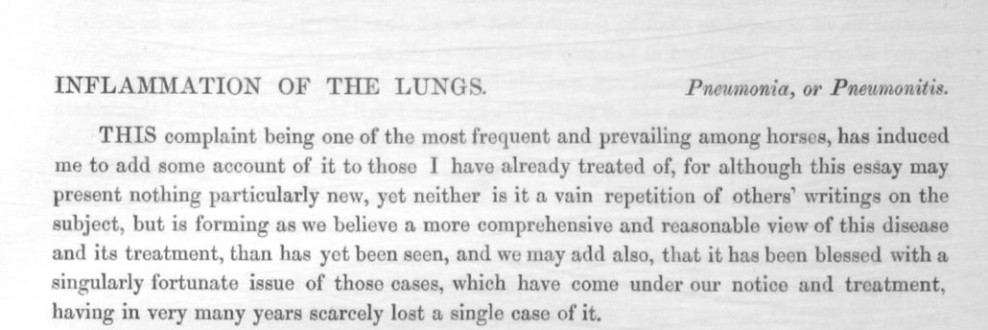Clark, Bracy - "Inflammation of the Lungs; Pneumonia, or Pneumonitis" (1838)