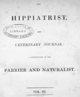 'Farrier and Naturalist' Vol 3 Issue 1 - 1 January 1830