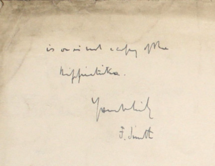 19 – Letter to Fred Bullock from Frederick Smith, 9 Mar 1913
