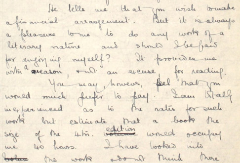 12 – Letter to Frederick Smith from Janet Lindsay Bullock,  14 Jul 1919