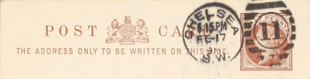 14 – Postcard to Frederick Smith from Francis Galton, 17 Feb 1898