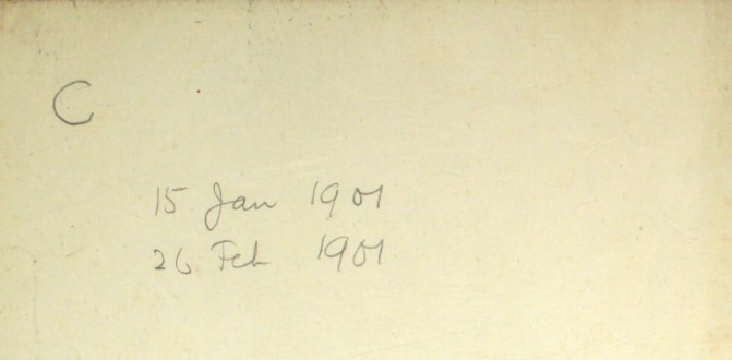 Frederick Smith’s Official War Diary Book C – 15 Jan 1901 to 26 Feb 1901