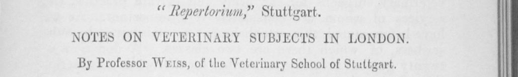 ‘The Veterinarian’ Vol 38 Issue 3 – March 1865