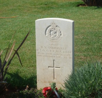 Headstone of Captain Somerville, Suda Bay, Crete