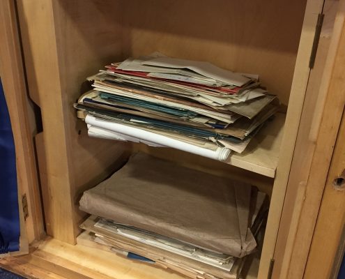 Files in cupboard