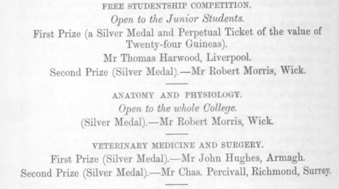 Free Studentship Prizes